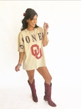 Oklahoma south split oversized tee