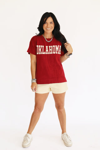 Oklahoma short sleeve sweater