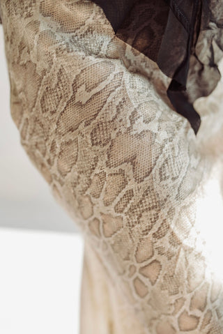 Shelby snake skin skirt