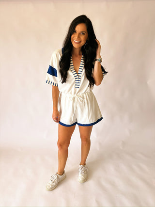 Lindsey nautical romper