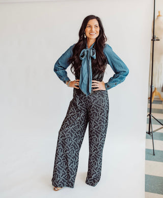 Horseshoe wide leg pants