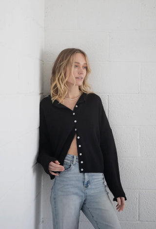 Piper black cardigan