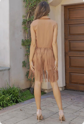Mickey fringe vest