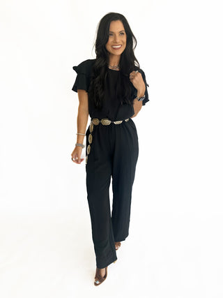 Katherine black jumpsuit