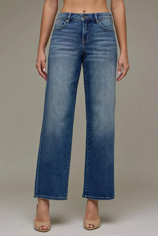 Logan mid rise dad Jean - hidden