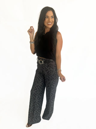 Horseshoe wide leg pants