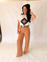 Paula subtle shimmer Aztec top