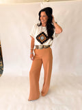 Paula subtle shimmer Aztec top