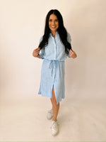 Leann blue linen dress - Thread&Supply