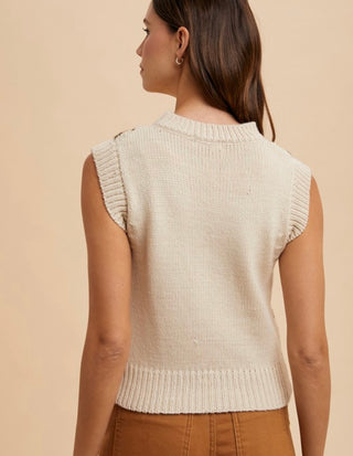 Shaylen knit sleeveless sweater