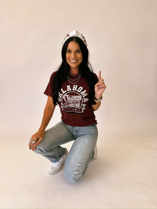 Oklahoma Sooners schooner - crimson