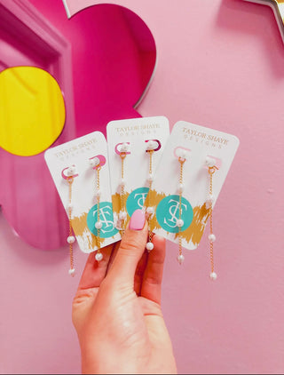 Taylor shaye Pearl drop earrings