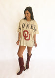 Oklahoma south split oversized tee