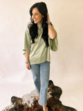 Paige Sage poncho blouse