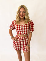 Moxie checkered shorts