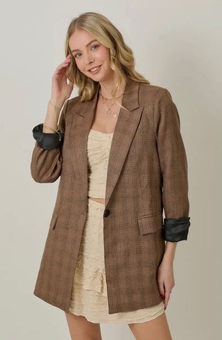 Polly plaid blazer