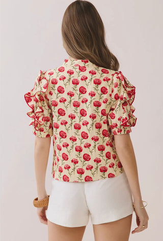 Cynthia floral blouse