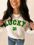 Lucky quilted pullover
