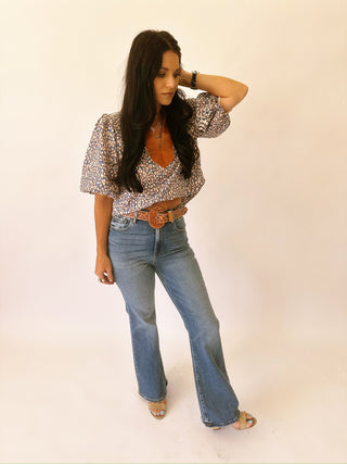 Tanya printed blouse