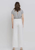 Olivia wide leg white denim - vervet