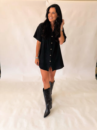 Rodeo grounds black top with concho buttons