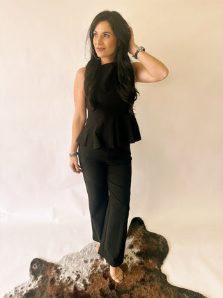 Gabby black straight leg pants