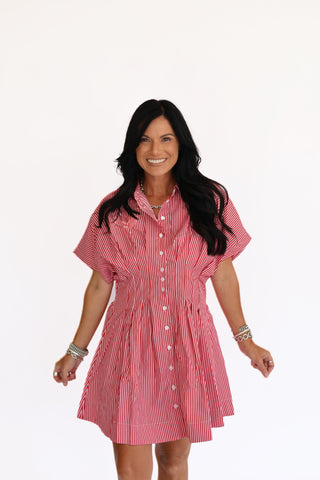 Game day stripe dress