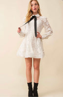 Emily lace dress with bow