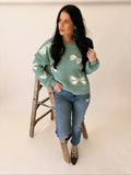 Taylor bow sweater with pearls - 2 colors