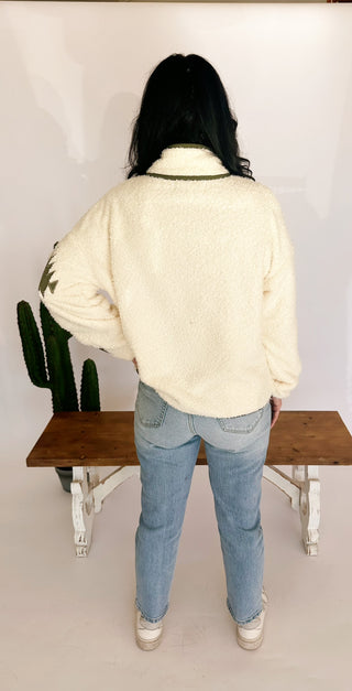 Rowdy Aztec fleece pullover