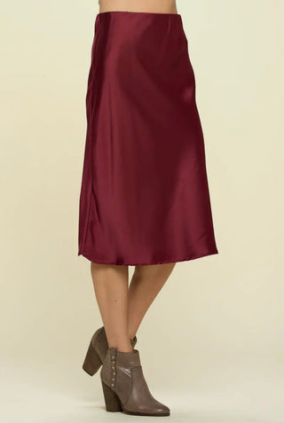 Jessica burgundy midi dress