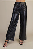 Jenna black leather pants