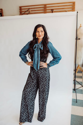 Horseshoe wide leg pants