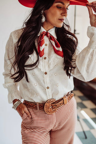 Etheny eyelet blouse