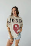 Oklahoma south split oversized tee