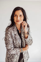 Sandra snake print blazer