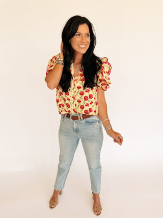 Cynthia floral blouse