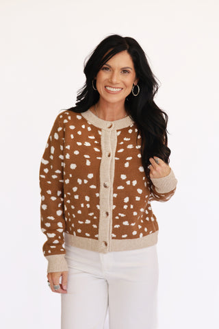 Fawn button up sweater cardigan