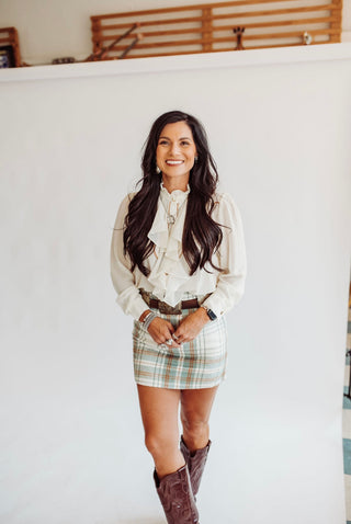 Greer plaid skirt