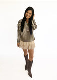 Hilliary brown stripe pullover