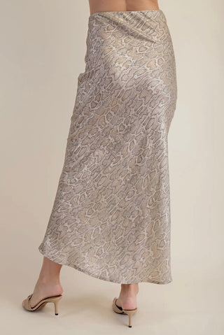 Shelby snake skin skirt