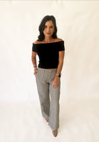 Emily black checkered pants