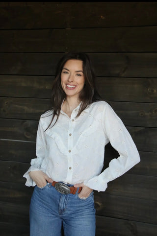 Etheny eyelet blouse