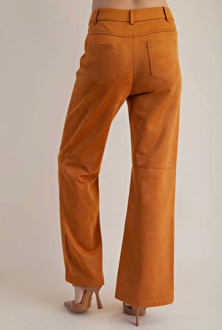 Joey tan suede pants