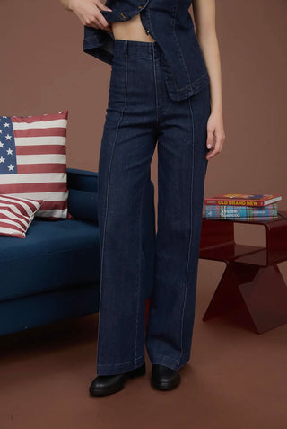 Denim beauty trousers