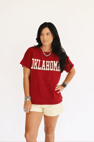 Oklahoma short sleeve sweater