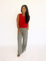 Emily black checkered pants