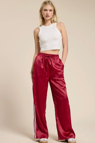 Britt Crimson track pants
