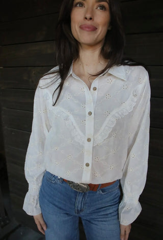 Etheny eyelet blouse