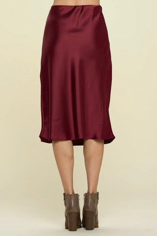 Jessica burgundy midi dress
